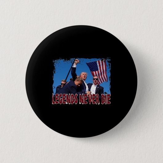 Shot Fist Pumped 2024 Beten für Trump Legends nie Button (Vorderseite)