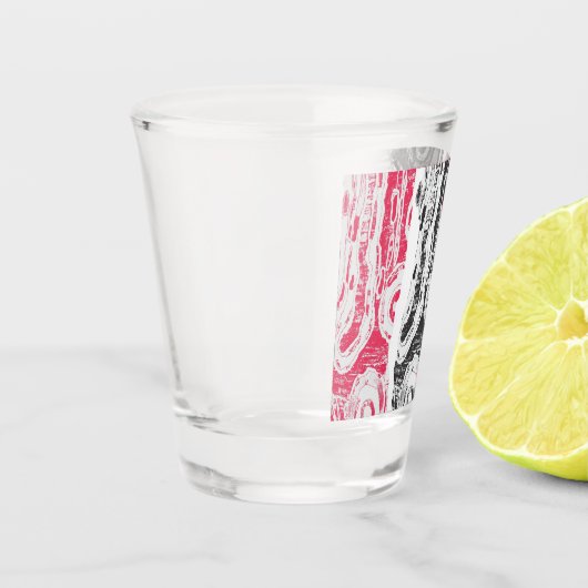 Shot Glass – Abstract Land Schnapsglas (Links)
