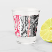 Shot Glass – Abstract Land Schnapsglas (Vorderseite)