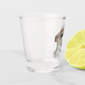 Shot Glass Eyebrow Dog Meme Schnapsglas (Links)