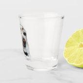 Shot Glass Eyebrow Dog Meme Schnapsglas (Rechts)