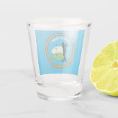 Shot Glass Golf - Name hinzufügen - Golfer Schnapsglas (Rückseite)