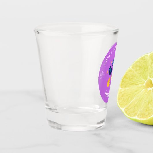 Shot Glass - Happy Abschluss Personalize-Add Name Schnapsglas (Links)