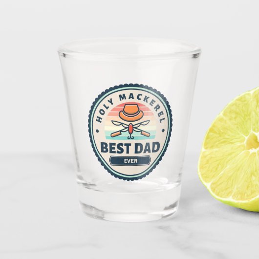 Shot Glass - Heiliger Mackerel! Bester Vater je Schnapsglas (Vorderseite)