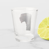 Shot Glass Konfuse Dog Meme Schnapsglas (Rückseite)