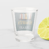 Shot Glass - Library - Personalisiert - Name hinzu Schnapsglas (Rückseite)