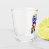 Shot Glass - Puerto Rican Cultural Barware Schnapsglas (Links)