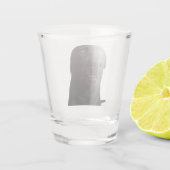 Shot Glass Scared Dog Meme Schnapsglas (Rückseite)