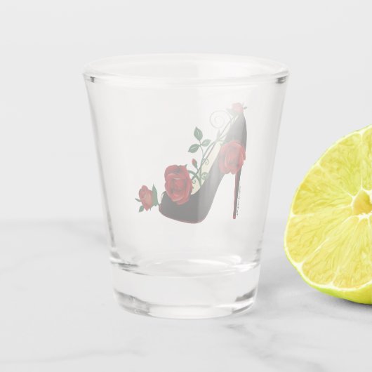 Shot Glass - Stiletto-Rose Schnapsglas (Rückseite)