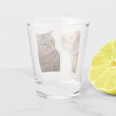 Shot Glass Talking Cats Meme Schnapsglas (Rückseite)