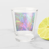 Shot Glasses - Blue Rainbow Rose Schnapsglas (Rückseite)