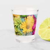Shot Glasses - Gelbe grüne blaue, rosa Laien Schnapsglas (Vorderseite)