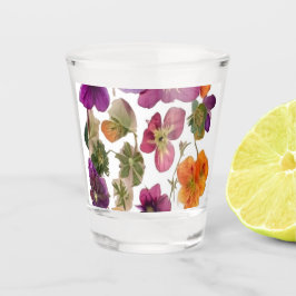 Shot Glasses - Hübsch gepresste Blume Schnapsglas