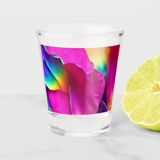 Shot Glasses - Hübsche Rose Petals Schnapsglas (Vorderseite)