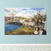 Shot Heard 'Round the World by Domenick D'Andrea Leinwanddruck (Insitu (Holzboden))