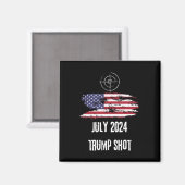Shot Juli 2024 USA Amerika Magnet (Vorderseite/Rückseite)