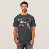 Shot like a Girl Filmmaker Female Movie Director b T-Shirt (Vorne ganz)