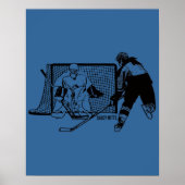 Shot On Net Hockey (weiblich) Poster (Vorne)