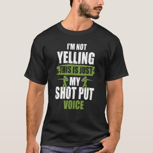 Shot Pu Shot Setzen Voice Joke Shot Putter T-Shirt (Vorderseite)