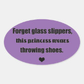 Shot Put Disc werfen Prinzessin Aufkleber (Vorderseite)