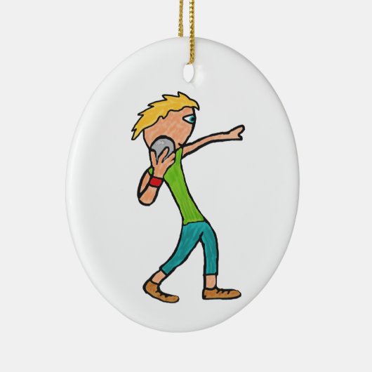 Shot Put Keramik Ornament (Rechts)