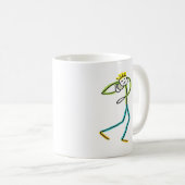 Shot Put Stickman Kaffeetasse (VorderseiteRechts)