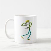 Shot Put Stickman Kaffeetasse (Links)