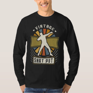 Shot Put Vintage klassische Retro-Sport-Liebe T-Shirt