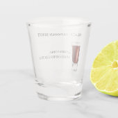 Shot Recipe Schwarzes Russisches Party Schnapsglas (Rückseite)