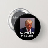 Shot Trump Wollte für Präsident 2024 Button (Vorne & Hinten)