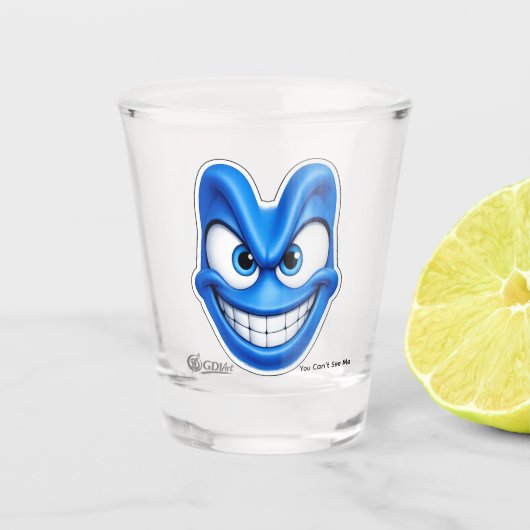 Shotglas - Du kannst mich nicht sehen Schnapsglas (Vorderseite)