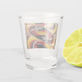 Shotglas mit belgischen Farben Schnapsglas (Rückseite)