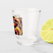 Shotglas mit belgischen Farben Schnapsglas (Rechts)