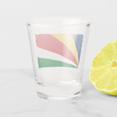 Shotglas mit den Farben der Seychellen Schnapsglas (Rückseite)