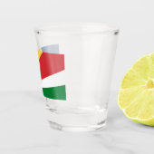 Shotglas mit den Farben der Seychellen Schnapsglas (Rechts)