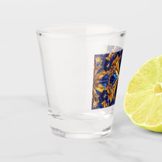 Shotglas mit Schweden Farben Schnapsglas (Links)