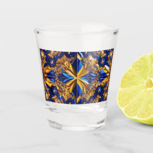 Shotglas mit Schweden Farben Schnapsglas