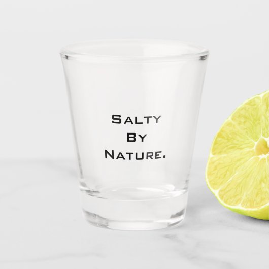 Shotglas "SaltyByNature" Schnapsglas (Vorderseite)