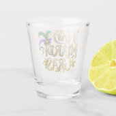Shotglass "Happy Mardi Gras" Schnapsglas (Rückseite)