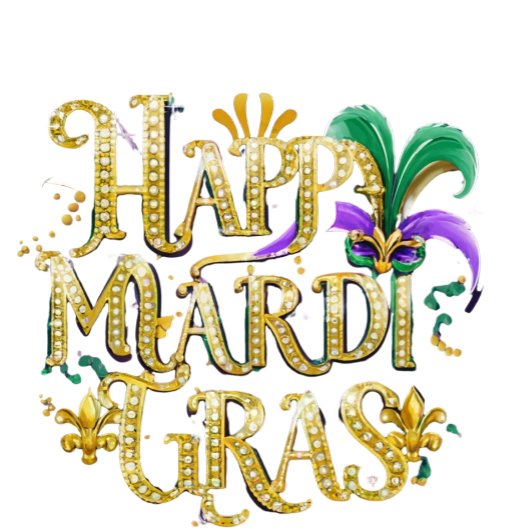 Shotglass "Happy Mardi Gras" Schnapsglas