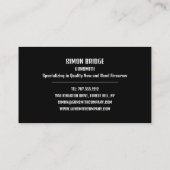 Shotgun Design, Gunsmith, Gunstore Visitenkarte (Rückseite)