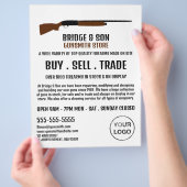 Shotgun Design, Gunsmith, Werbung in Verkaufsräume Flyer (Hand)