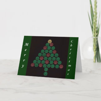 Shotgun-Muschel Weihnachtsbaum Feiertagskarte
