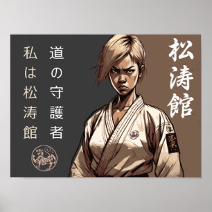Shotokan: Die ungebrochene Linie der Meisterschaft Poster