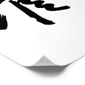 Shotokan in japanischer Kalligrafie Karate Poster (Ecke)