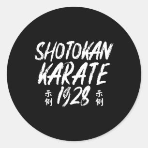 Shotokan Karate 1928 Martial Arts Legacy Runder Aufkleber