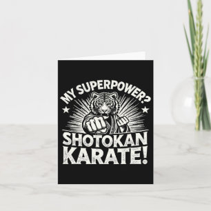 Shotokan Karate Fighter Martial Arts Tiger Funny K Karte