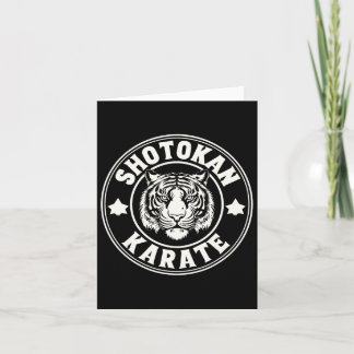 Shotokan Karate Fighter Martial Arts Tiger Funny K Karte