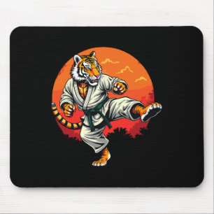 Shotokan Karate Fighter Martial Arts Tiger Funny K Mousepad