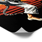 Shotokan Karate Fighter Martial Arts Tiger Funny K Poster (Ecke)
